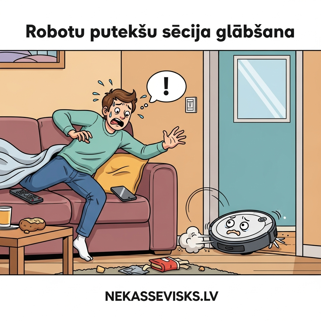 Robotu putekļu sūcēja glābšana