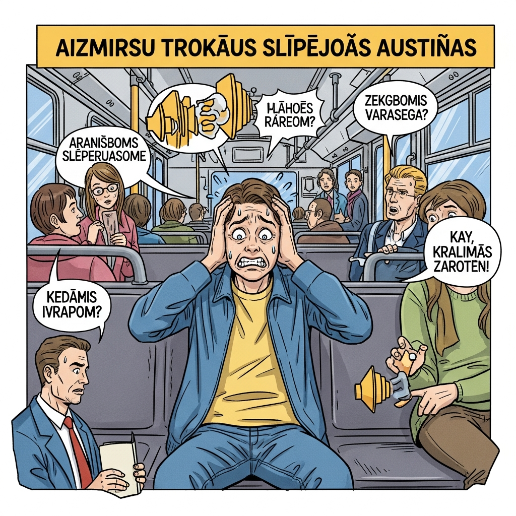Aizmirsu trokšņus slāpējošās austiņas