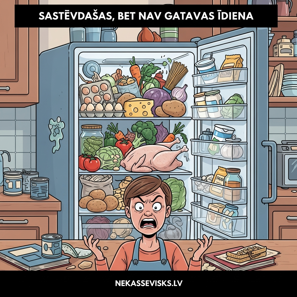 Sastāvdaļas, bet nav gatavas ēdiena